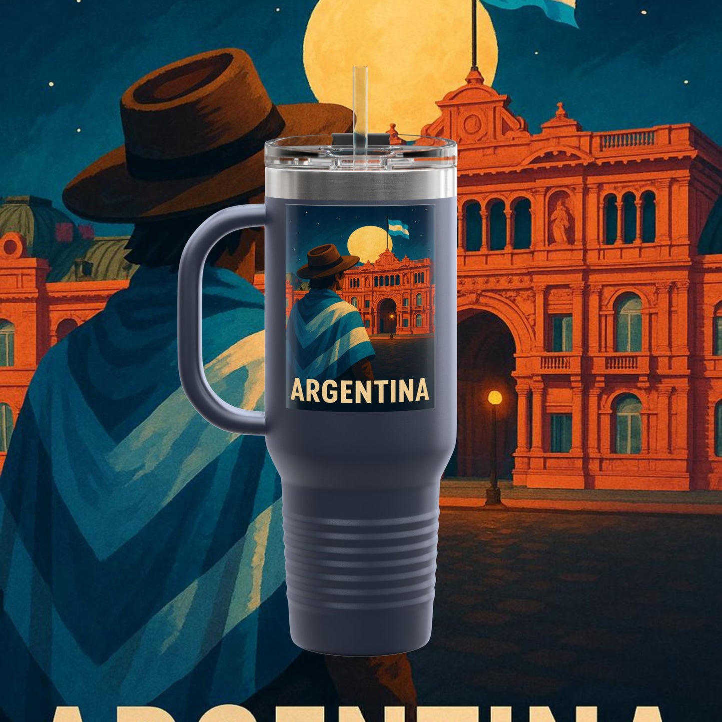 "taza de Viaje Aislada Argentina: Pasión, Tradición y Tierra de Sueños🔥🏞️"