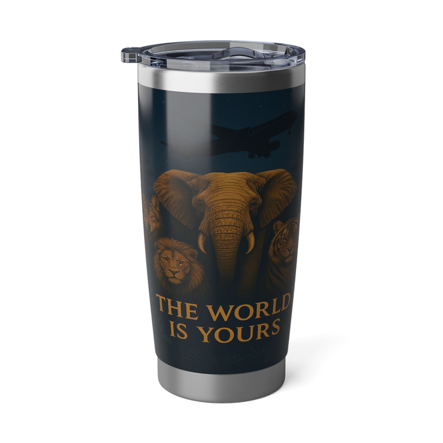 "Vaso Térmico Vagabond 20oz El mundo es tuyo"🌍✨
