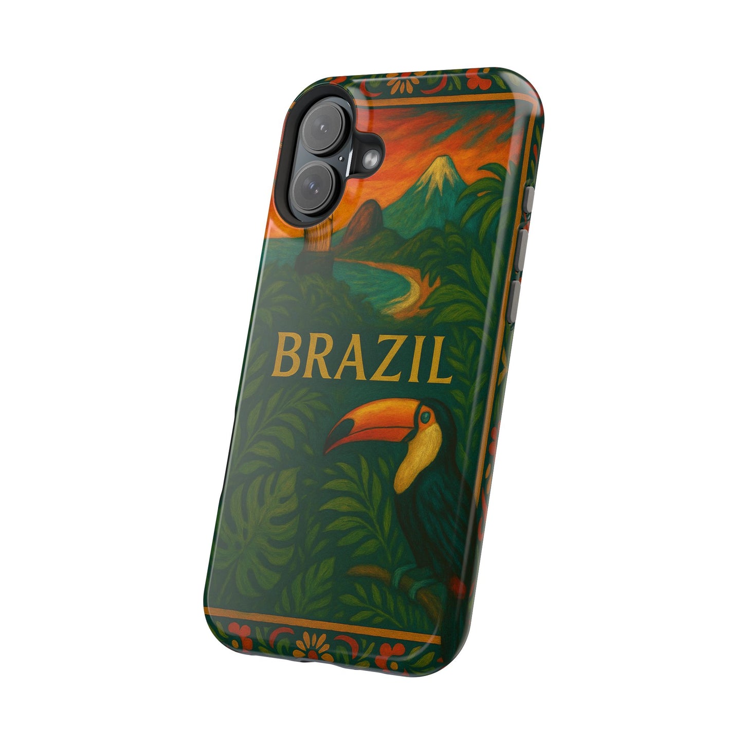"Funda Magnética Reforzada Magnética Reforzada Brasil: Ritmo, Naturaleza y Alegría Infinita 🎶🌴🏖️"
