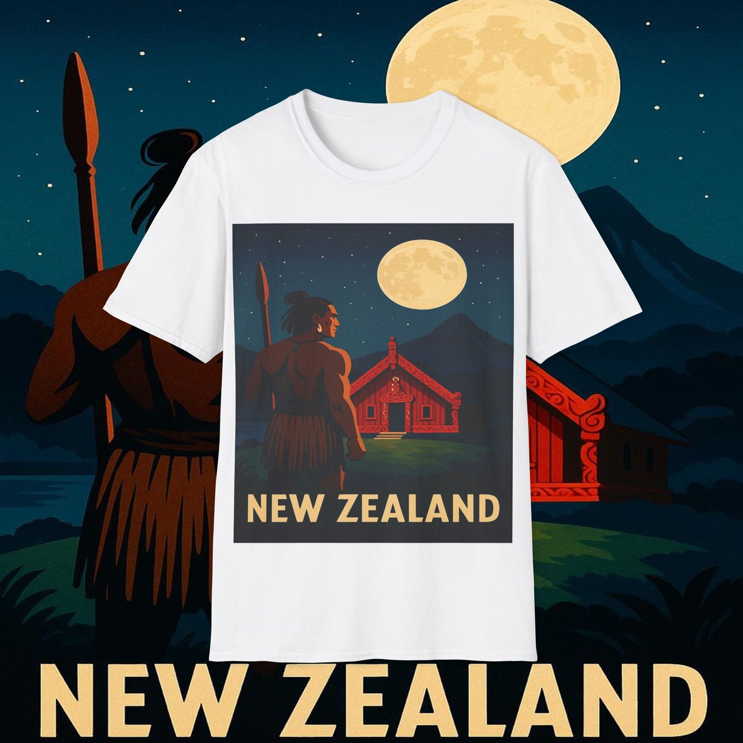 "Camiseta Nueva Zelanda 🏞️ – El paraíso de la naturaleza y la aventura"