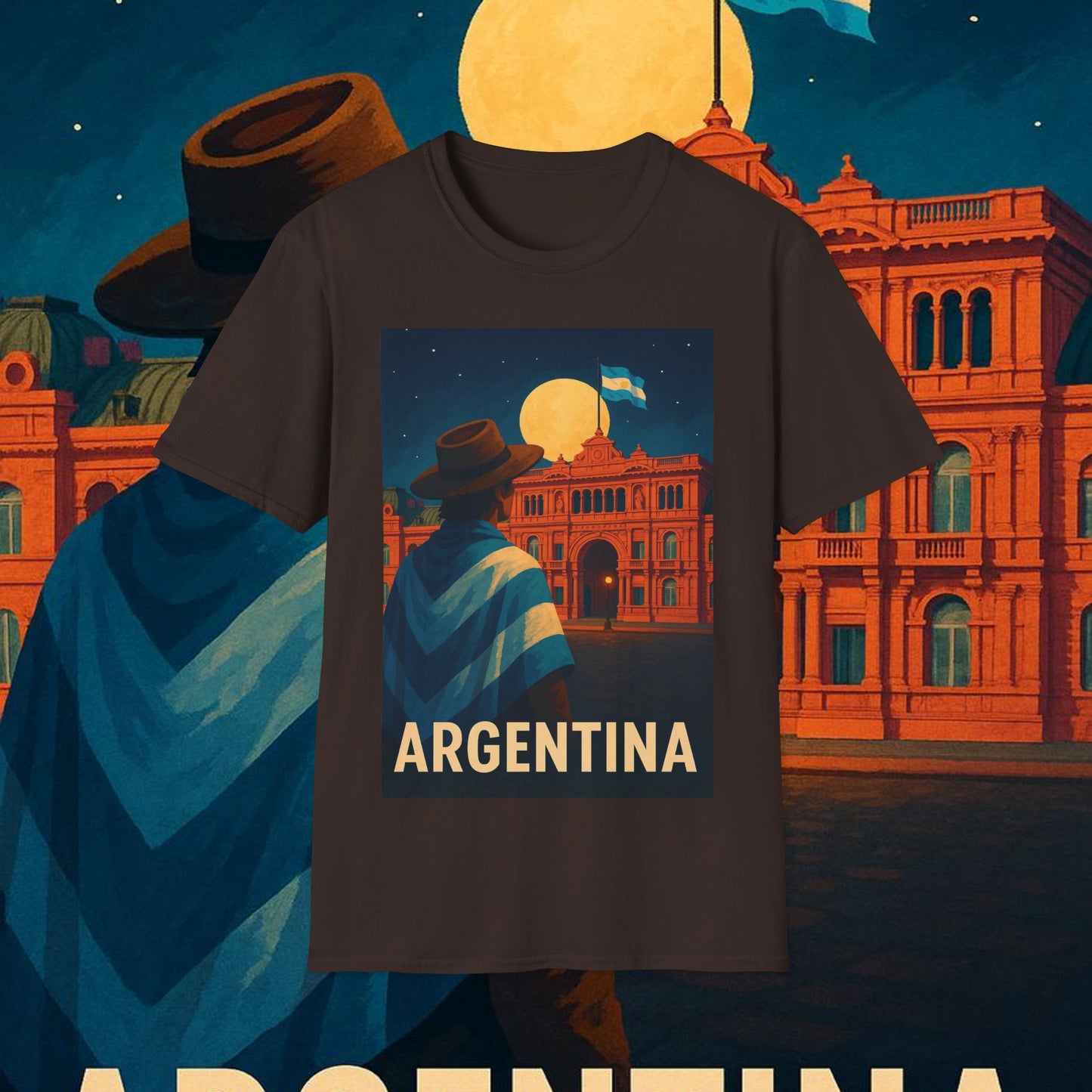 "Camiseta Argentina: Pasión, Tradición y Tierra de Sueños 🇦🇷🔥🏞️"