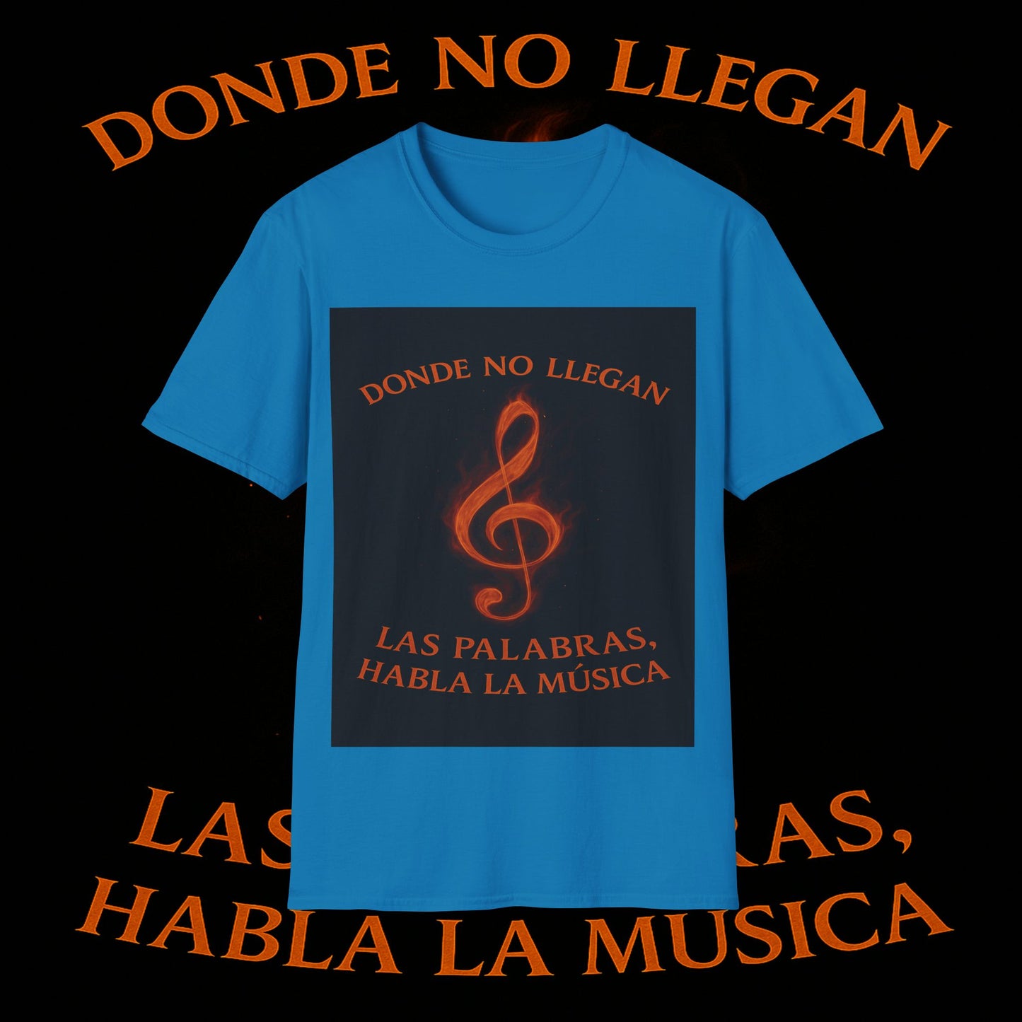 "Camiseta clave de sol 🎼🔥 “Donde nace una nota… nace una llama.” 🔥🎼