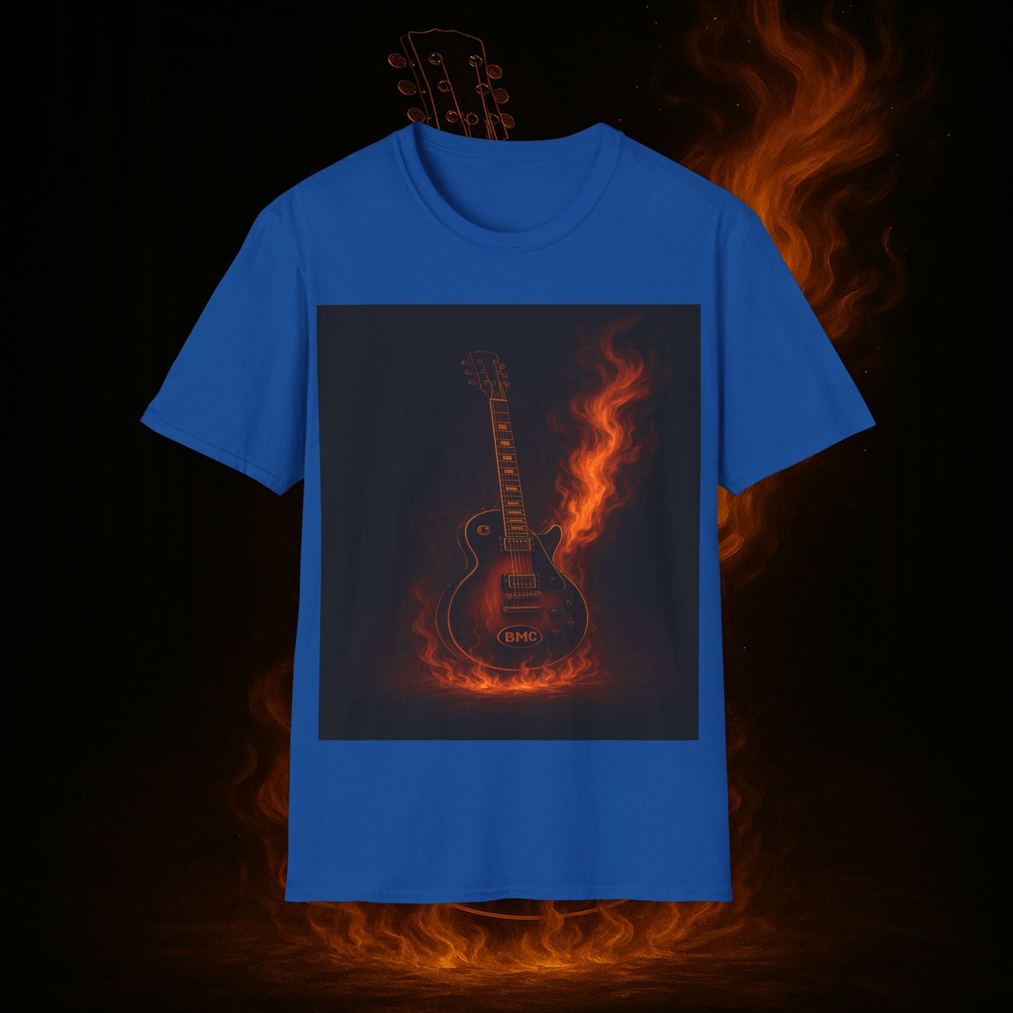 "Camiseta guitarra 🎸🔥Donde vibra una cuerda, nace una llamarada.” 🔥🎸
