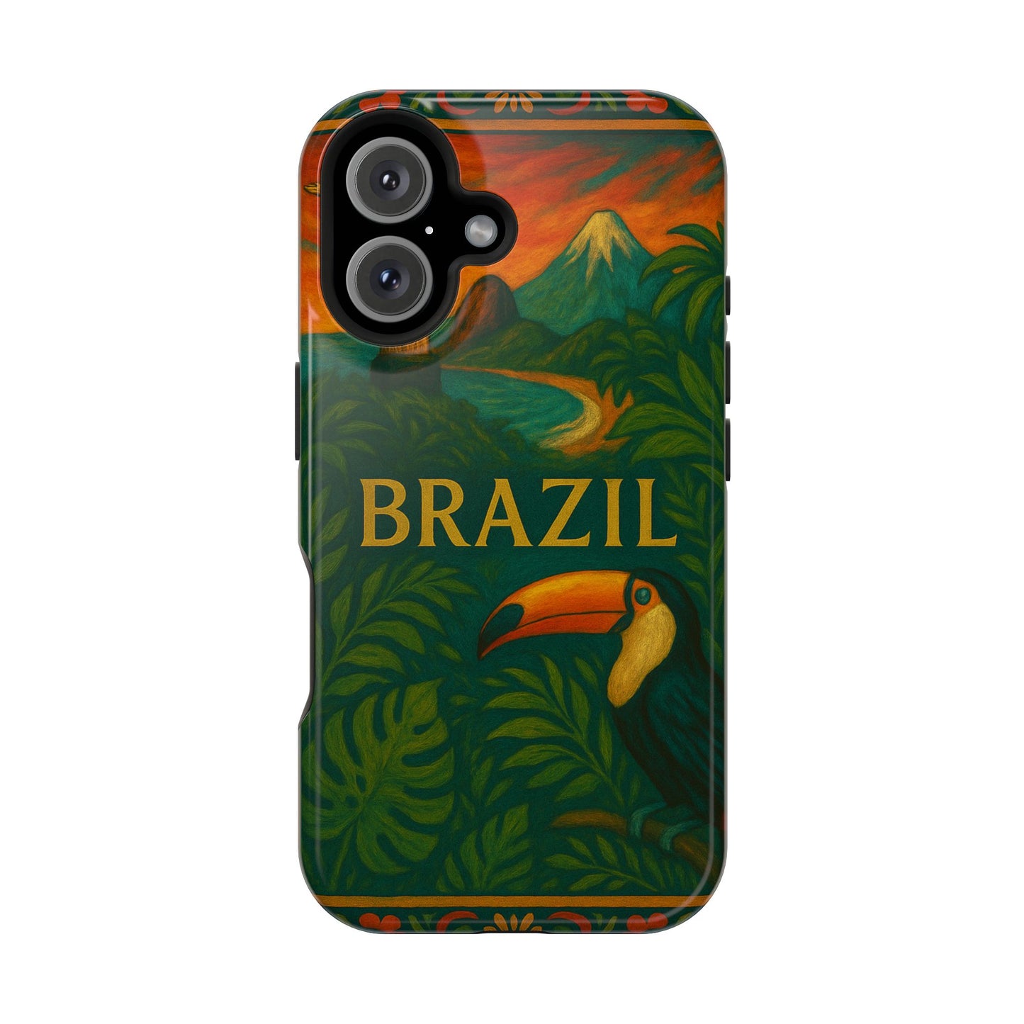 "Funda Magnética Reforzada Magnética Reforzada Brasil: Ritmo, Naturaleza y Alegría Infinita 🎶🌴🏖️"