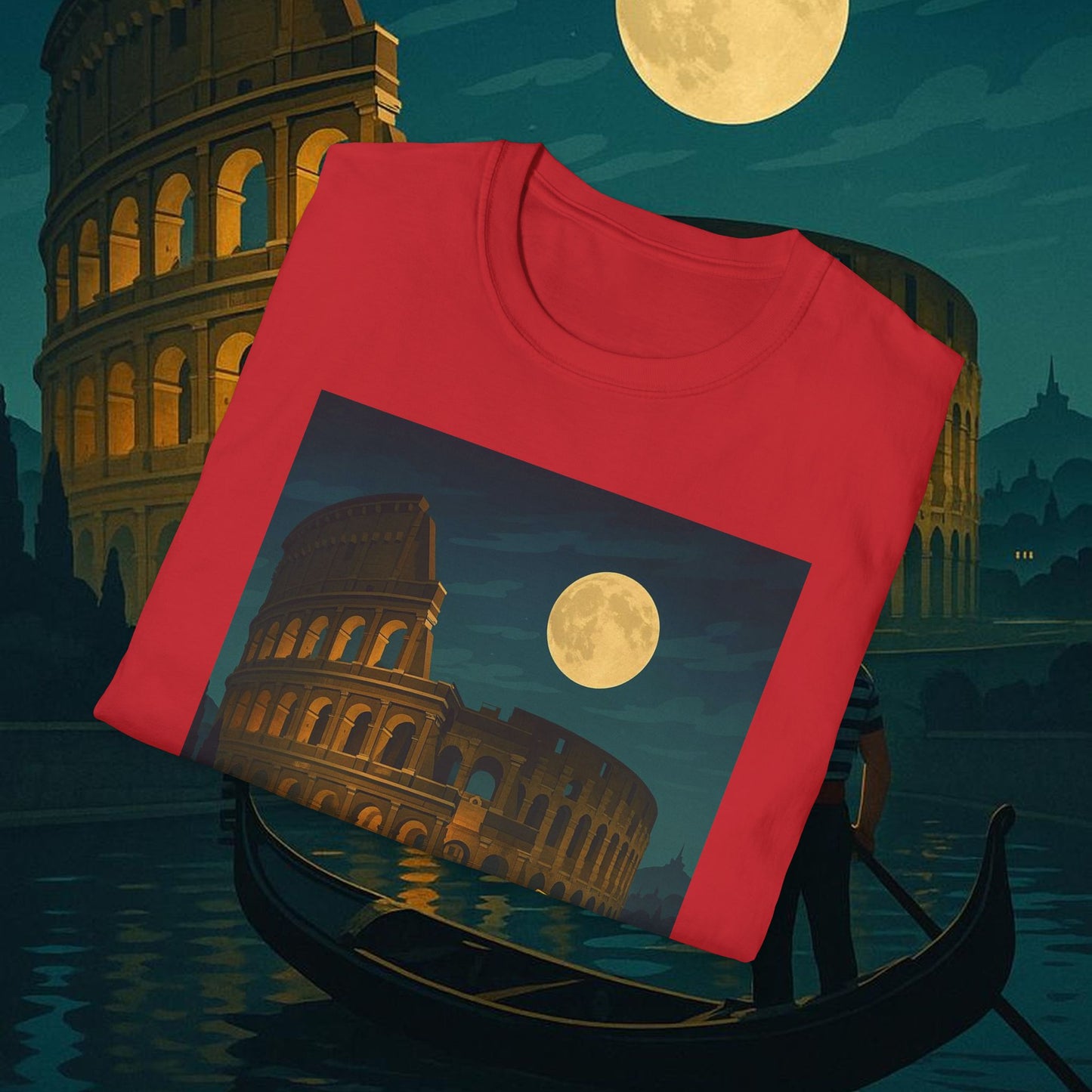 "Camiseta Italia: Arte, Pasión y Sabores Eternos 🎨🍝🏛️"