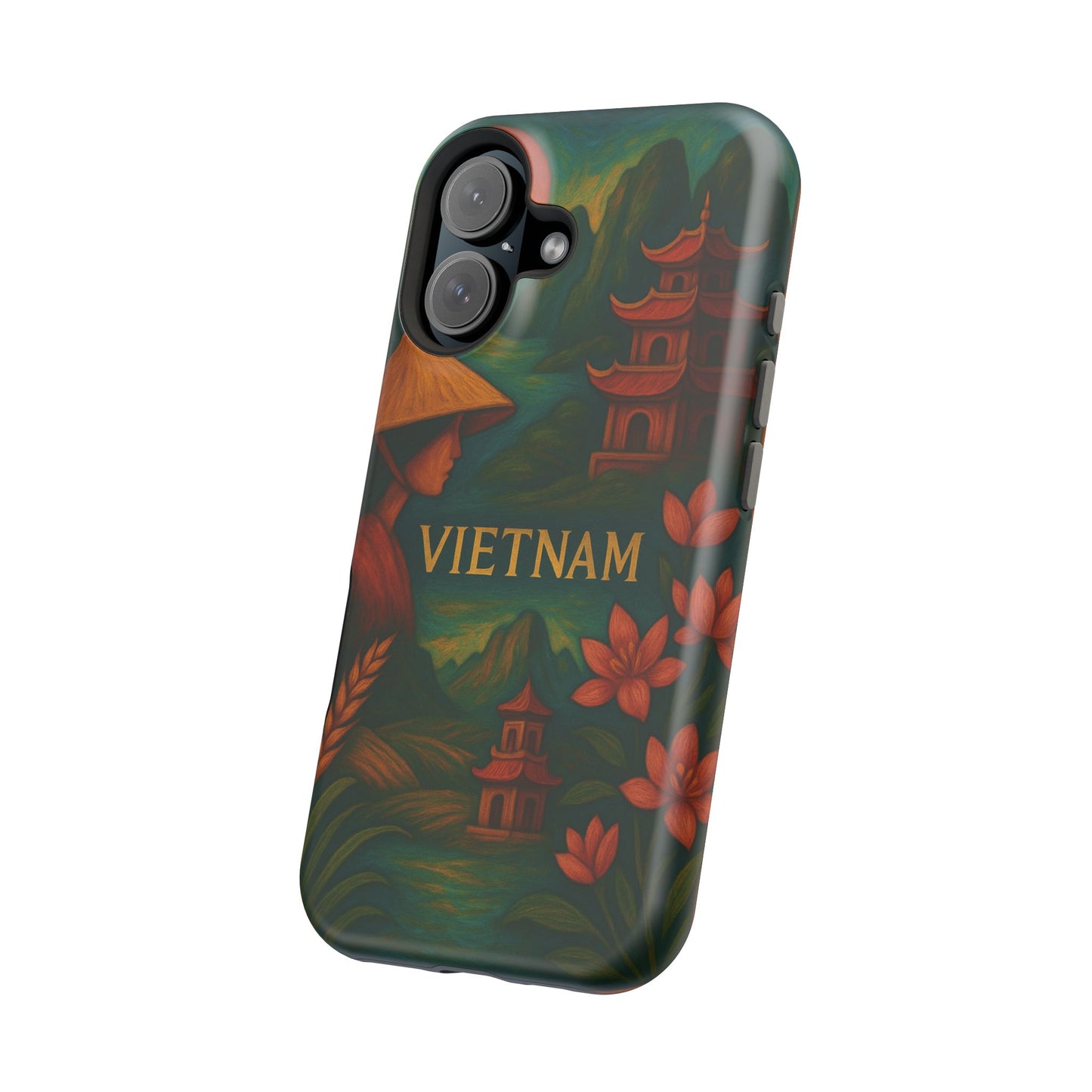 "Reinforced Magnetic Case Vietnam: Tradition, Nature and Ancestral Legends 🎋🏯🐉"