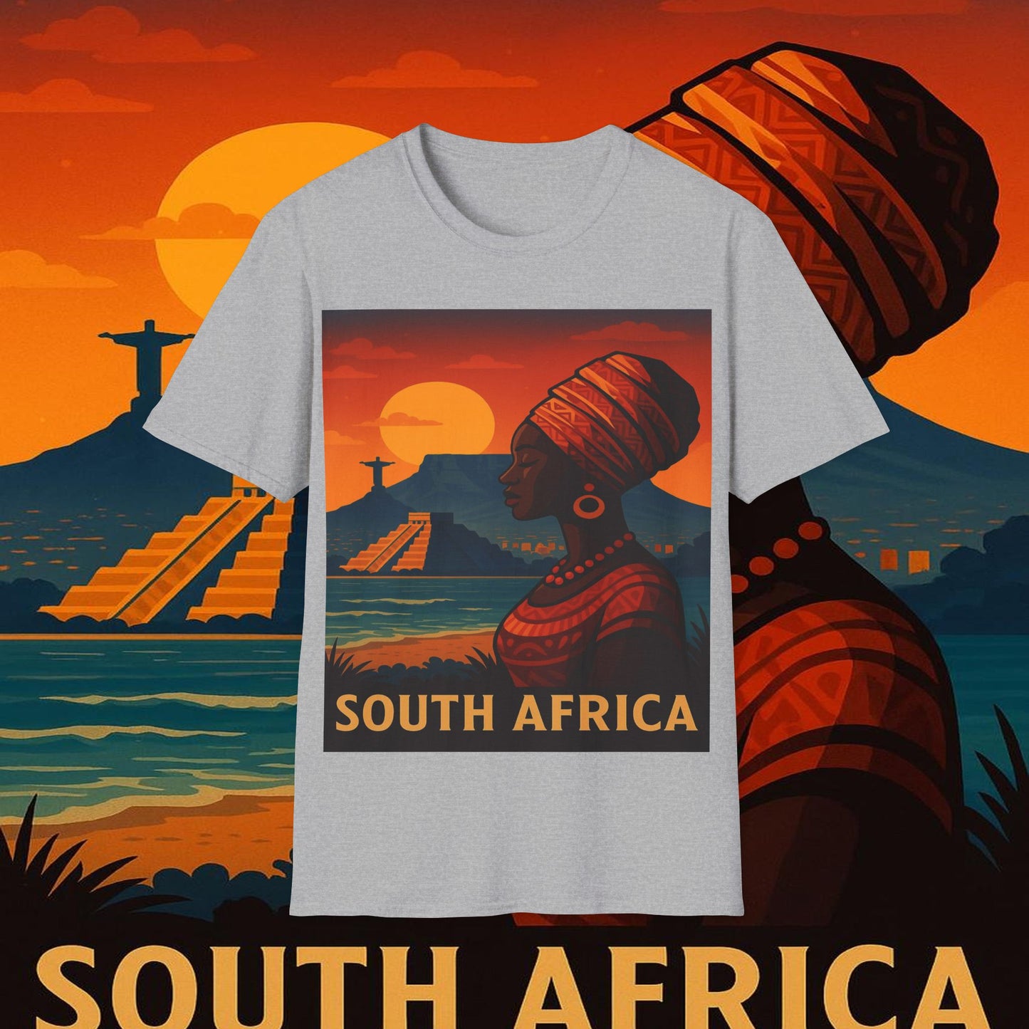 "Camiseta Sudáfrica 🌍 – Un mundo de aventuras y diversidad"