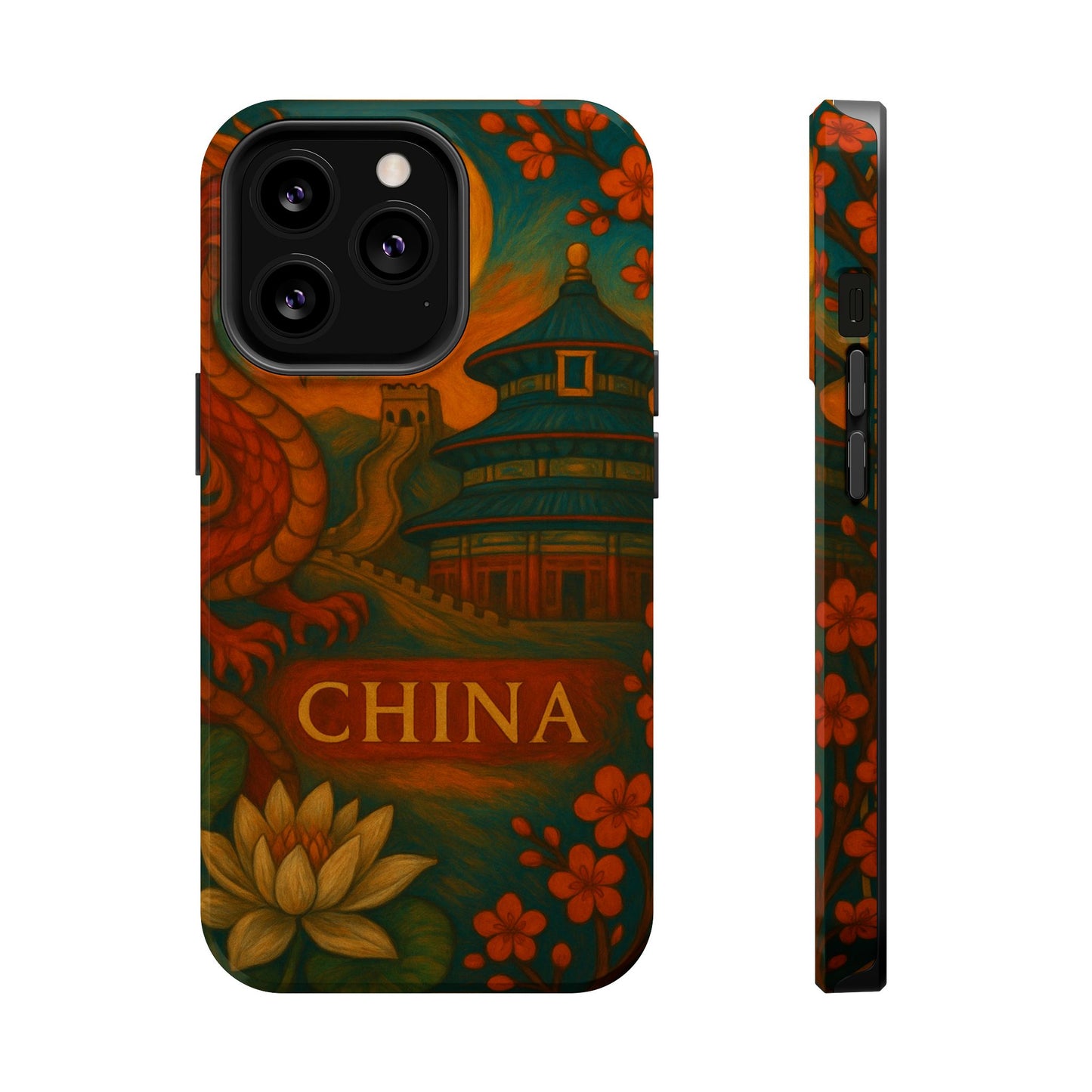 "Funda Magnética Reforzada Magnética Reforzada China – Dragones, murallas y leyendas eternas"