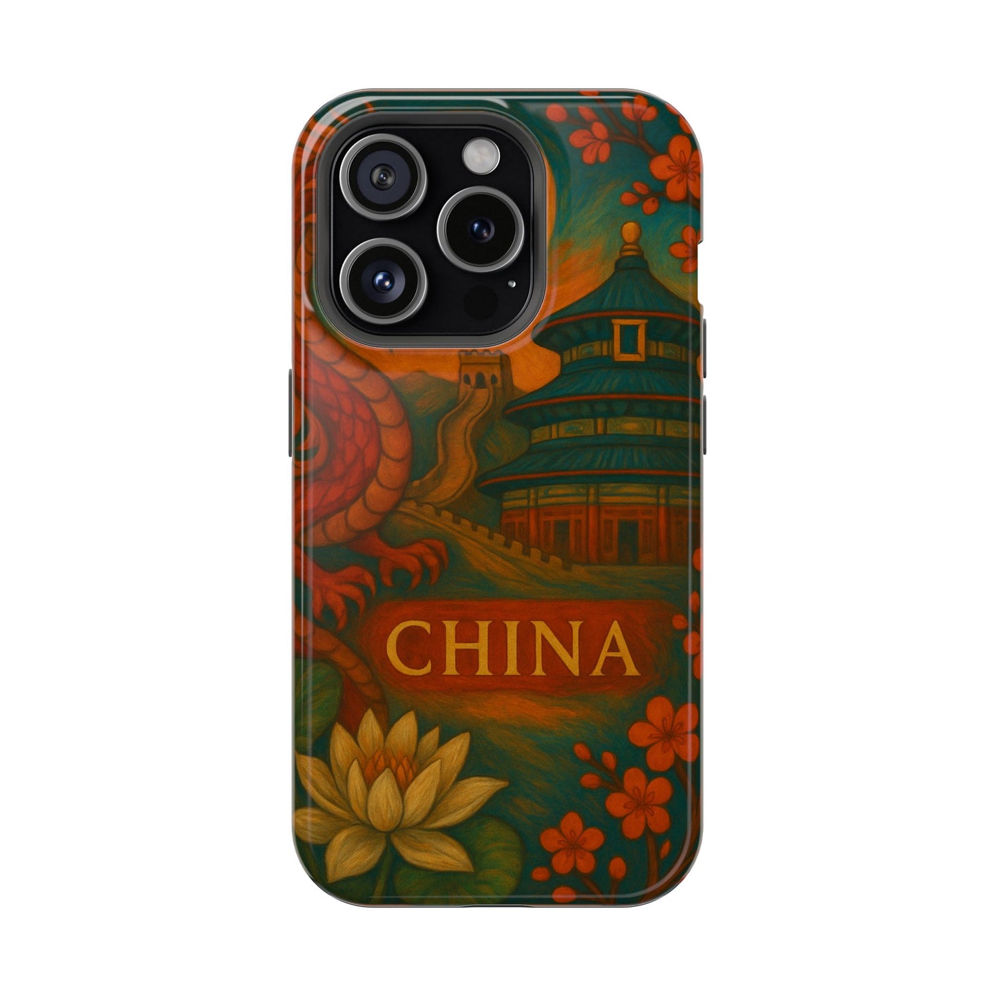 "Funda Magnética Reforzada Magnética Reforzada China – Dragones, murallas y leyendas eternas"