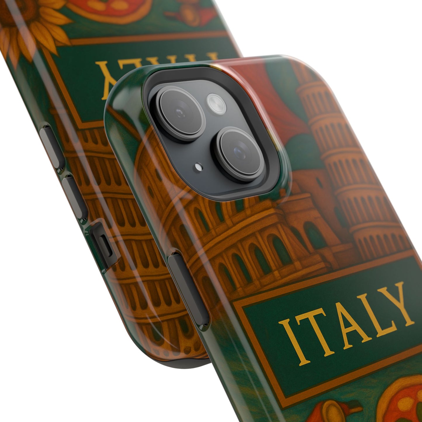 "Funda Magnética Reforzada Magnética Reforzada Italia: Arte, Pasión y Sabores Eternos 🎨🍝🏛️"