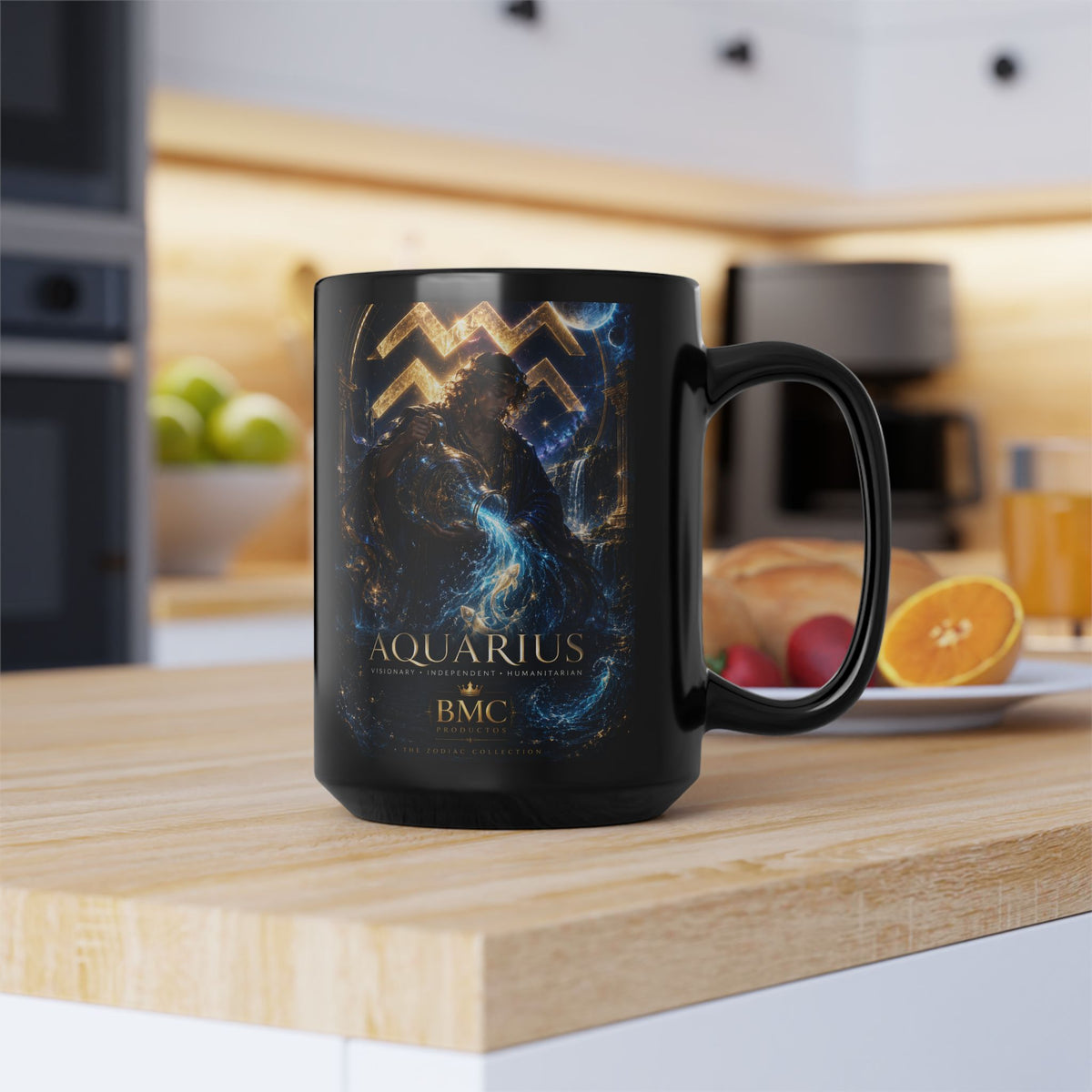 "Taza ♒ ACUARIO – El Visionario del Cielo y el Agua"