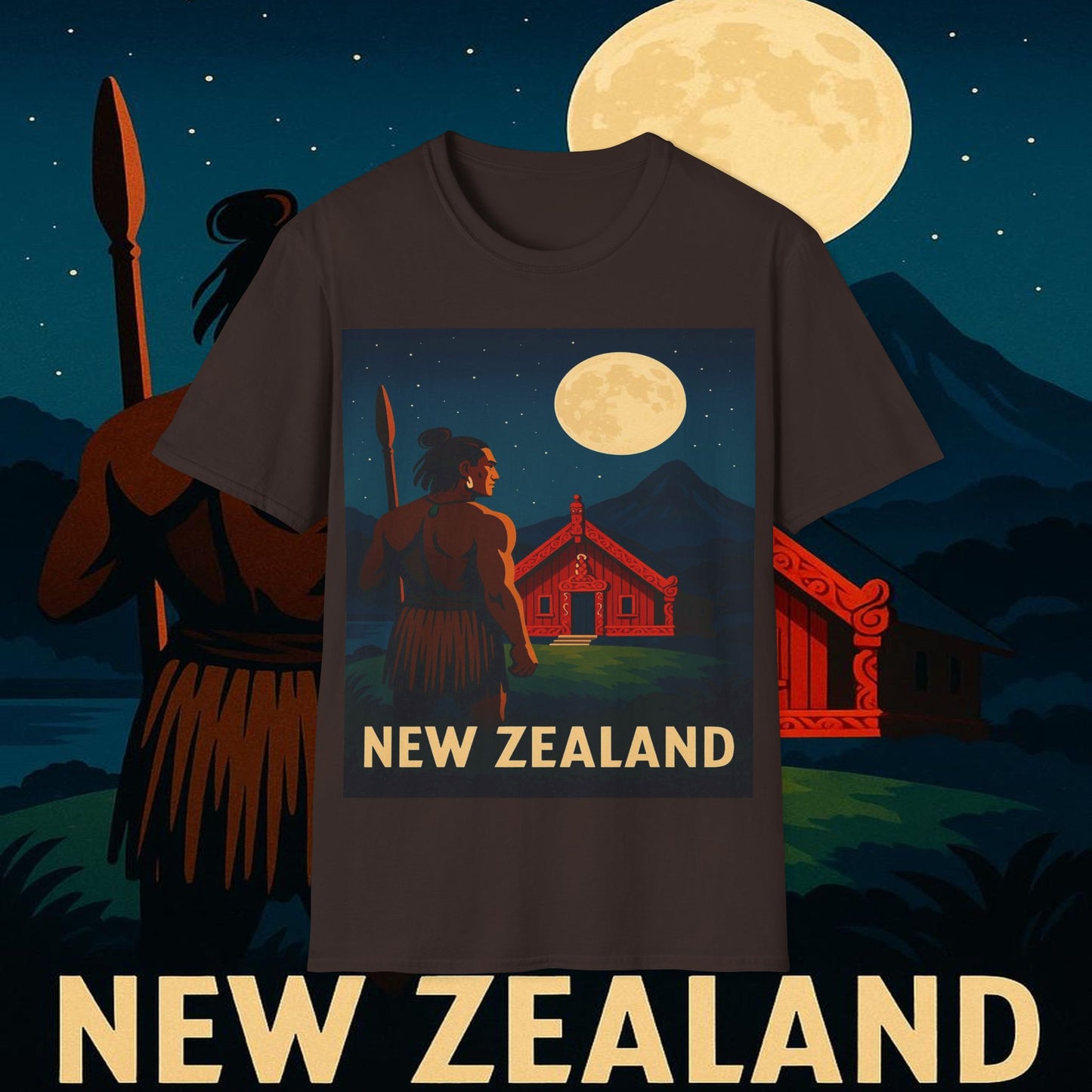 "Camiseta Nueva Zelanda 🏞️ – El paraíso de la naturaleza y la aventura"