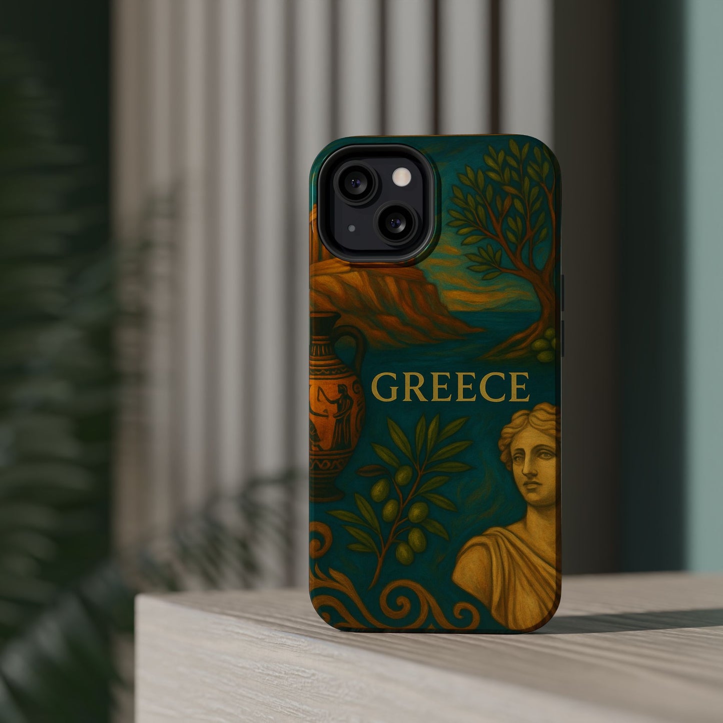 "Funda Magnética Reforzada Magnética Reforzada Grecia: Cuna de Dioses, Maravillas y Filosofía 🌊🏛️⚡"