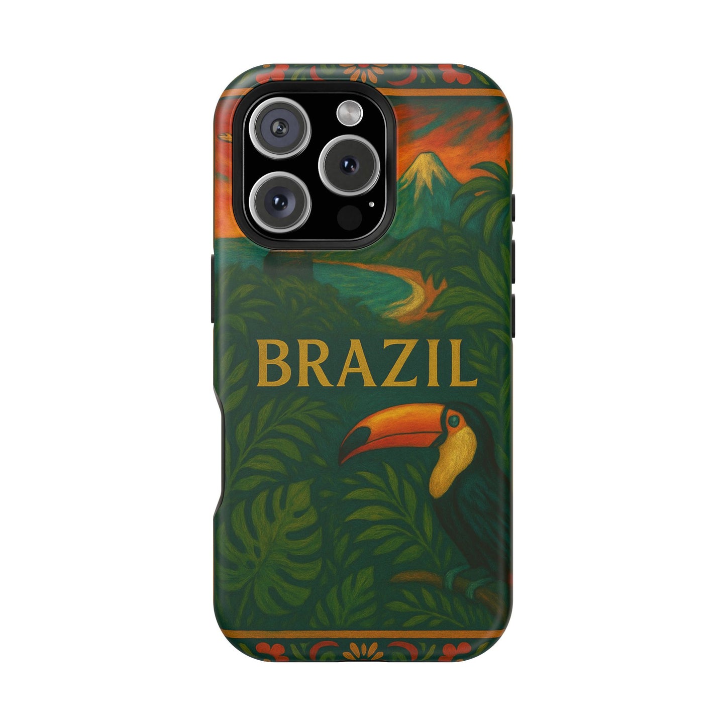 "Funda Magnética Reforzada Magnética Reforzada Brasil: Ritmo, Naturaleza y Alegría Infinita 🎶🌴🏖️"