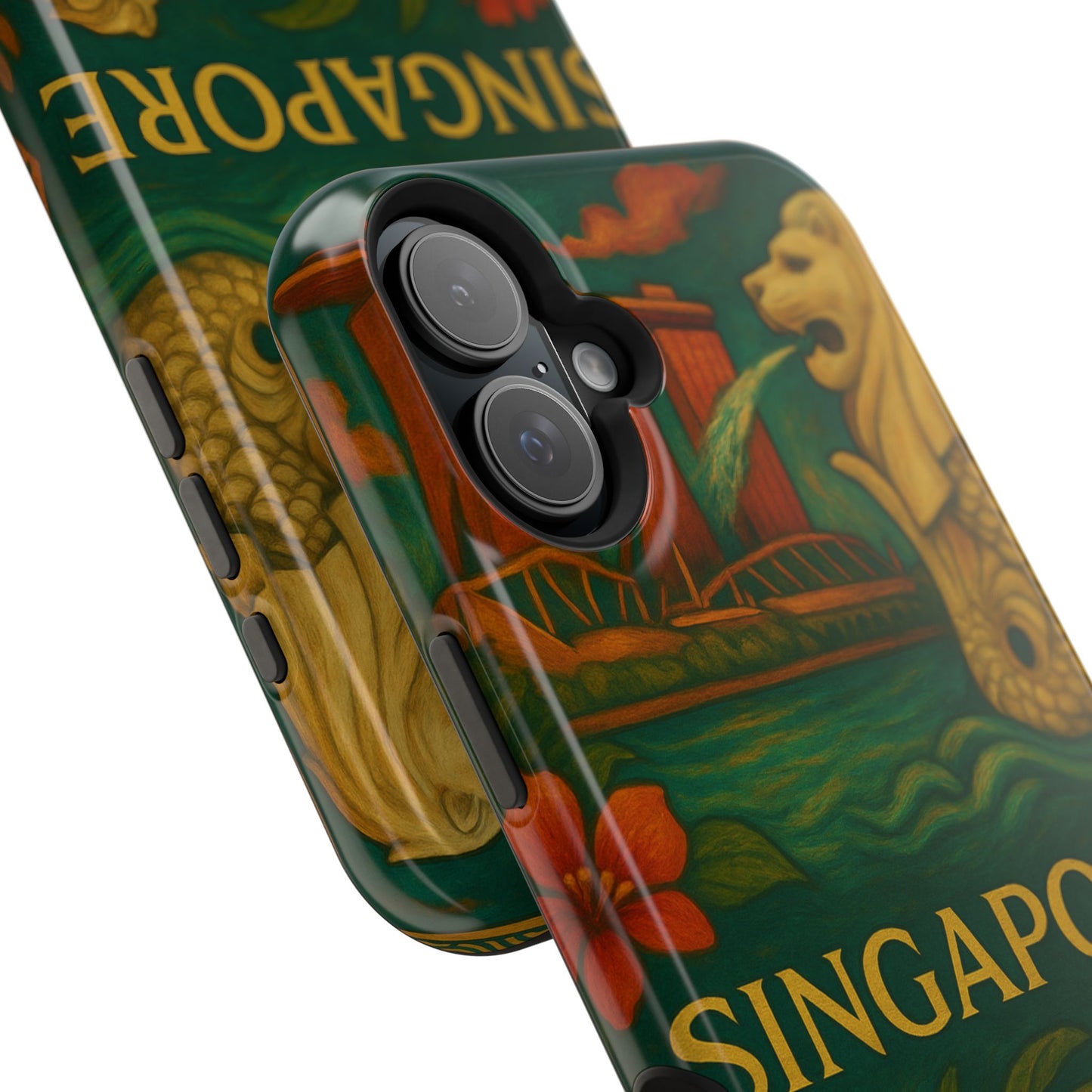 "Funda Magnética Reforzada Magnética Reforzada Singapur 🌆 – Futuro, cultura y naturaleza en un solo lugar"