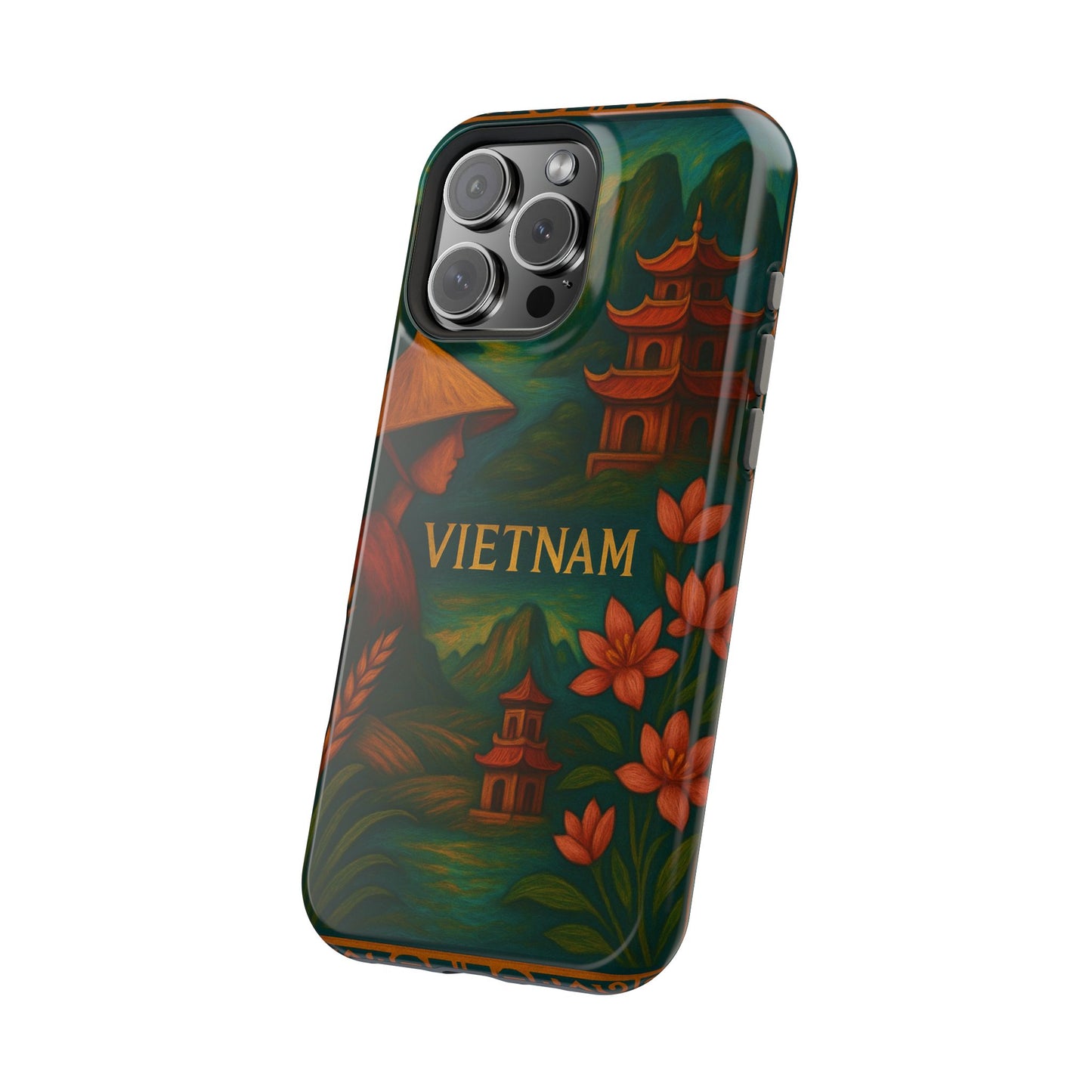 "Reinforced Magnetic Case Vietnam: Tradition, Nature and Ancestral Legends 🎋🏯🐉"