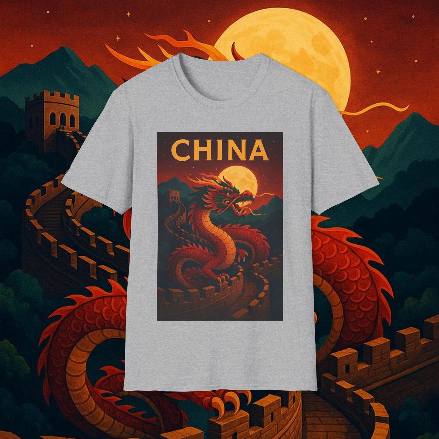 "Camiseta China – Dragones, murallas y leyendas eternas"