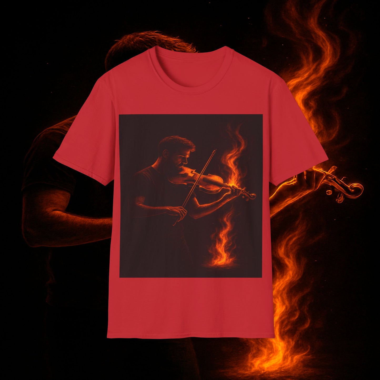 "Camiseta violin 🎻🔥 Toca con el alma. Quema con cada nota.” 🔥🎻