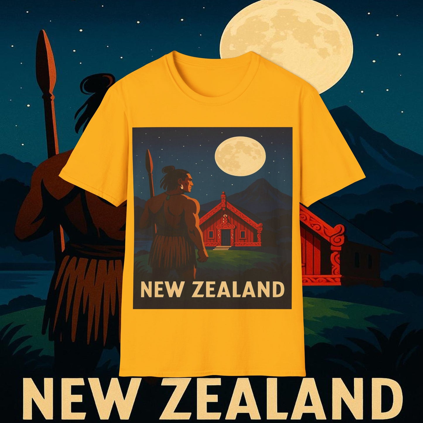"Camiseta Nueva Zelanda 🏞️ – El paraíso de la naturaleza y la aventura"