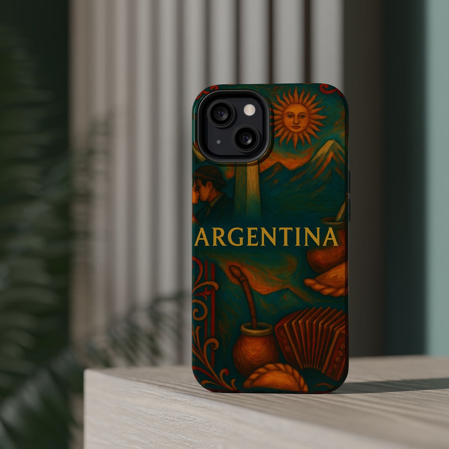 "Funda Magnética Reforzada Argentina: Pasión, Tradición y Tierra de Sueños🔥🏞️"