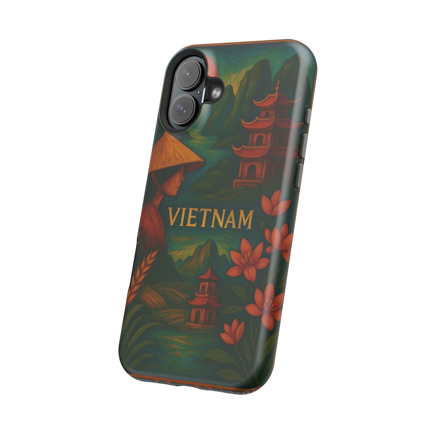 "Reinforced Magnetic Case Vietnam: Tradition, Nature and Ancestral Legends 🎋🏯🐉"