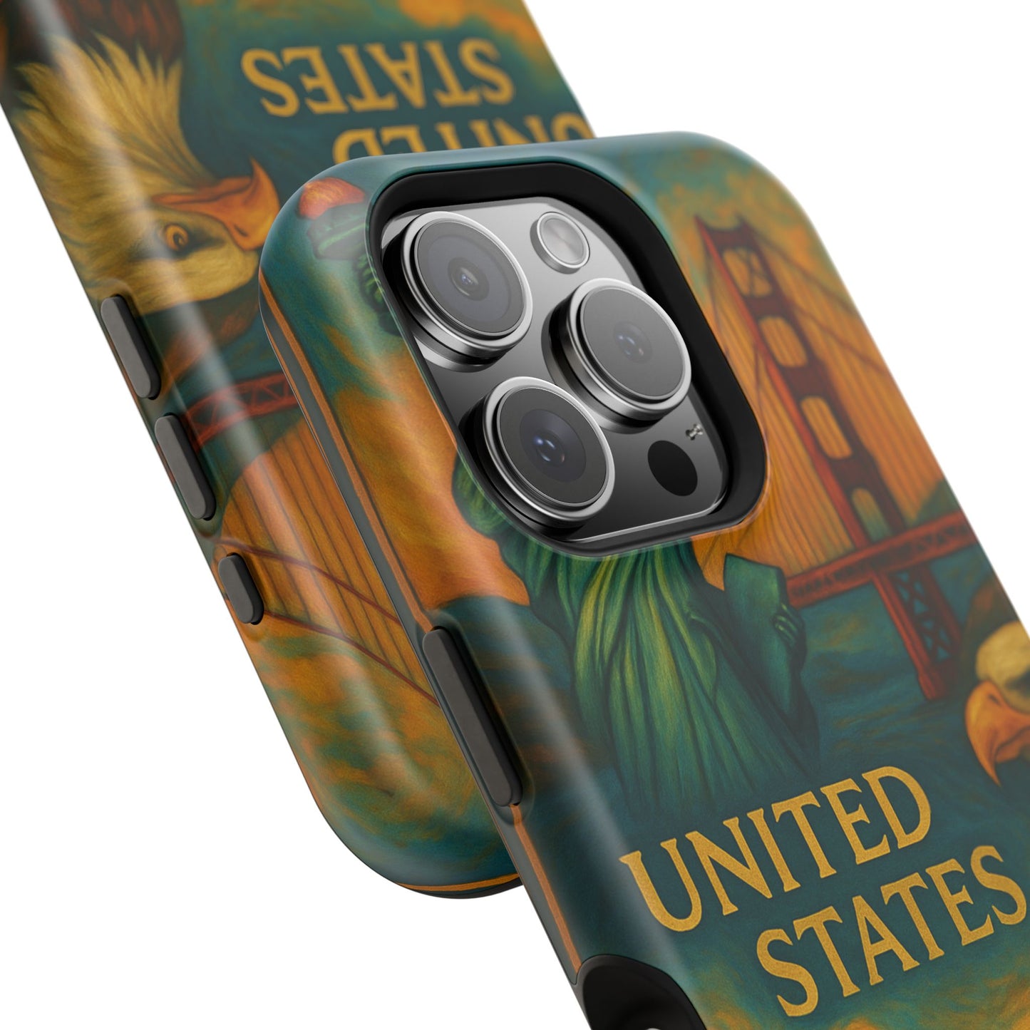 "Funda Magnética Reforzada Estados Unidos: Sueños, Libertad y Grandes Horizontes 🗽🏜️🌆"