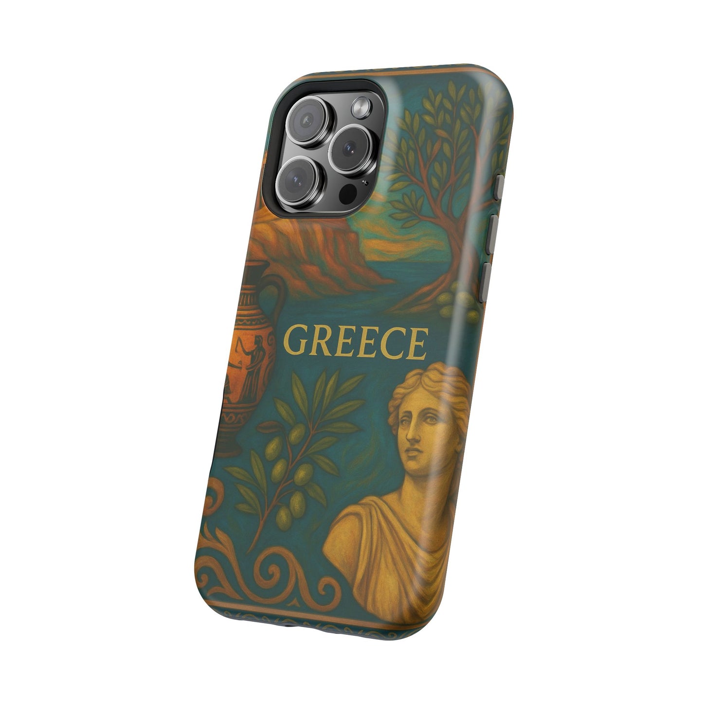 "Funda Magnética Reforzada Magnética Reforzada Grecia: Cuna de Dioses, Maravillas y Filosofía 🌊🏛️⚡"