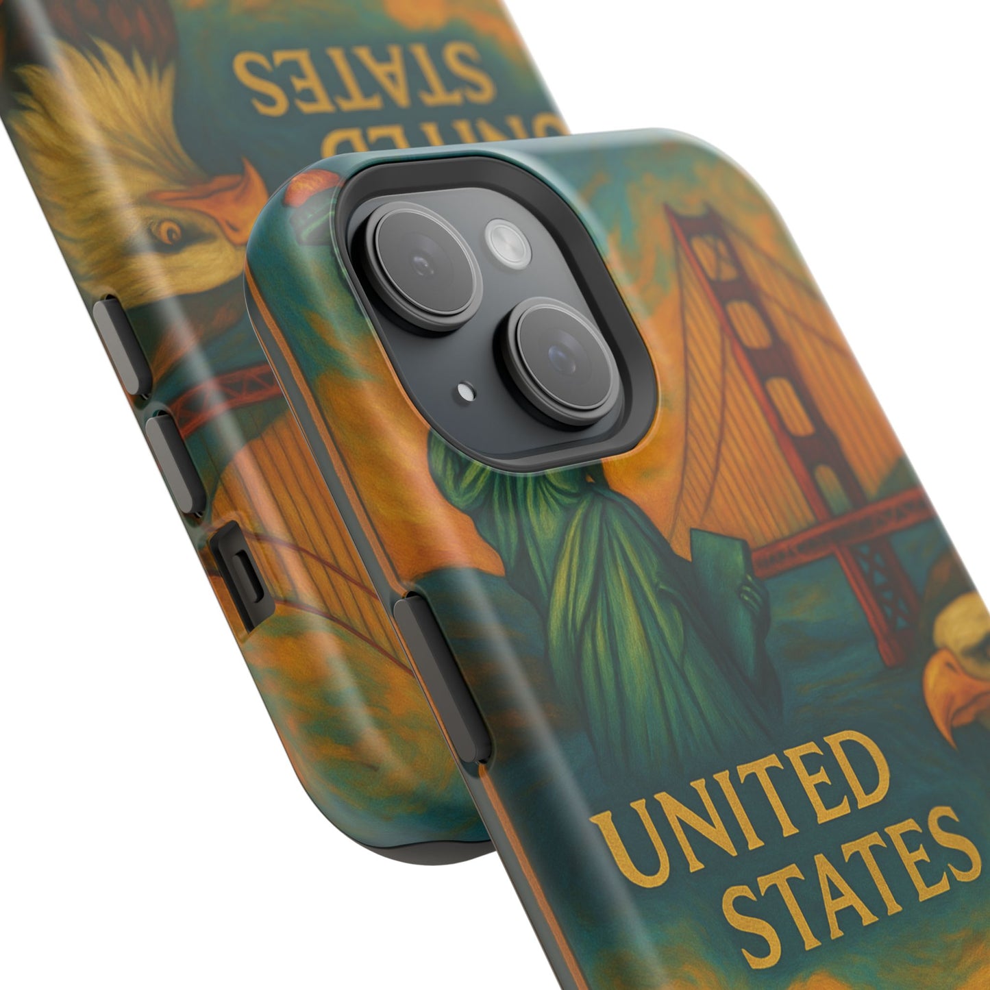 "Funda Magnética Reforzada Estados Unidos: Sueños, Libertad y Grandes Horizontes 🗽🏜️🌆"