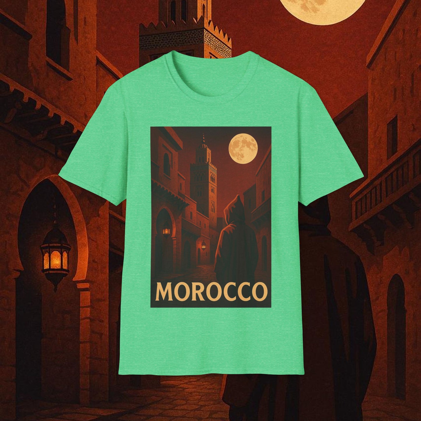 "Camiseta Marruecos: Magia del Desierto y Ciudades de Mil Colores 🐪🏜️🕌"