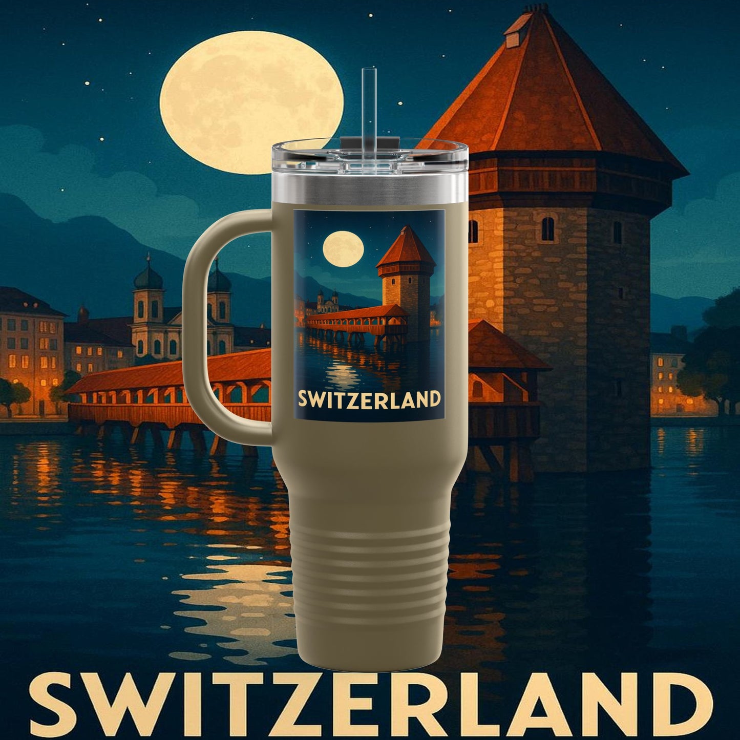 "Swiss Insulated Travel Mug❄️ – Land of majestic mountains and legendary precision"