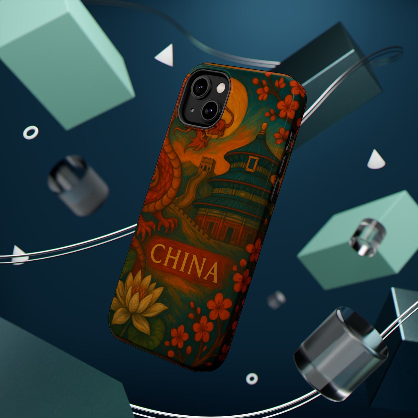 "Funda Magnética Reforzada Magnética Reforzada China – Dragones, murallas y leyendas eternas"