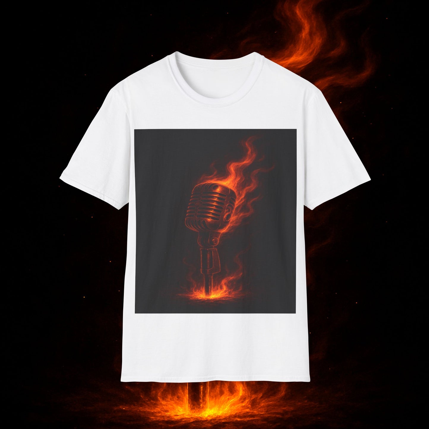 "Camiseta voz 🎤🔥Dilo con fuego. Cántalo con alma.” 🔥🎤