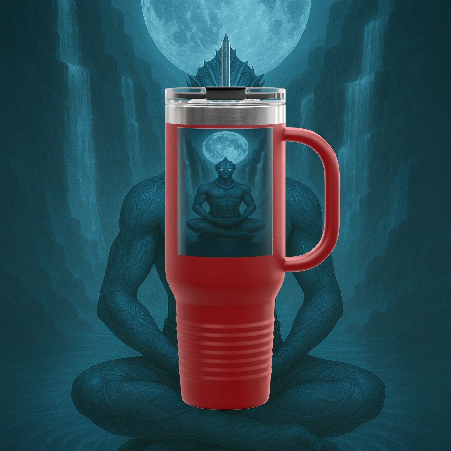 "taza de Viaje Aislada Naryzh -🌊 el Eco del Río Silente"
