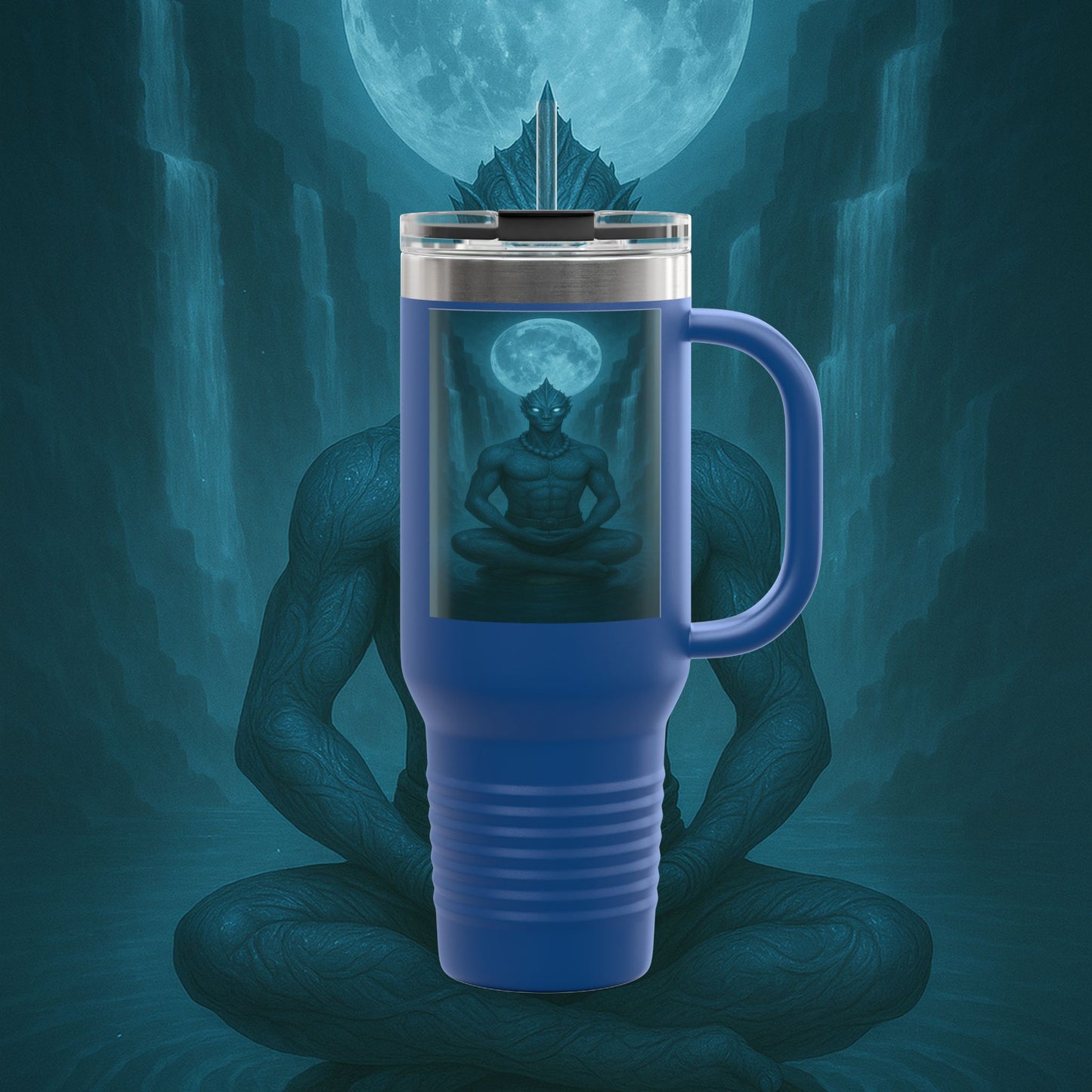 "taza de Viaje Aislada Naryzh -🌊 el Eco del Río Silente"