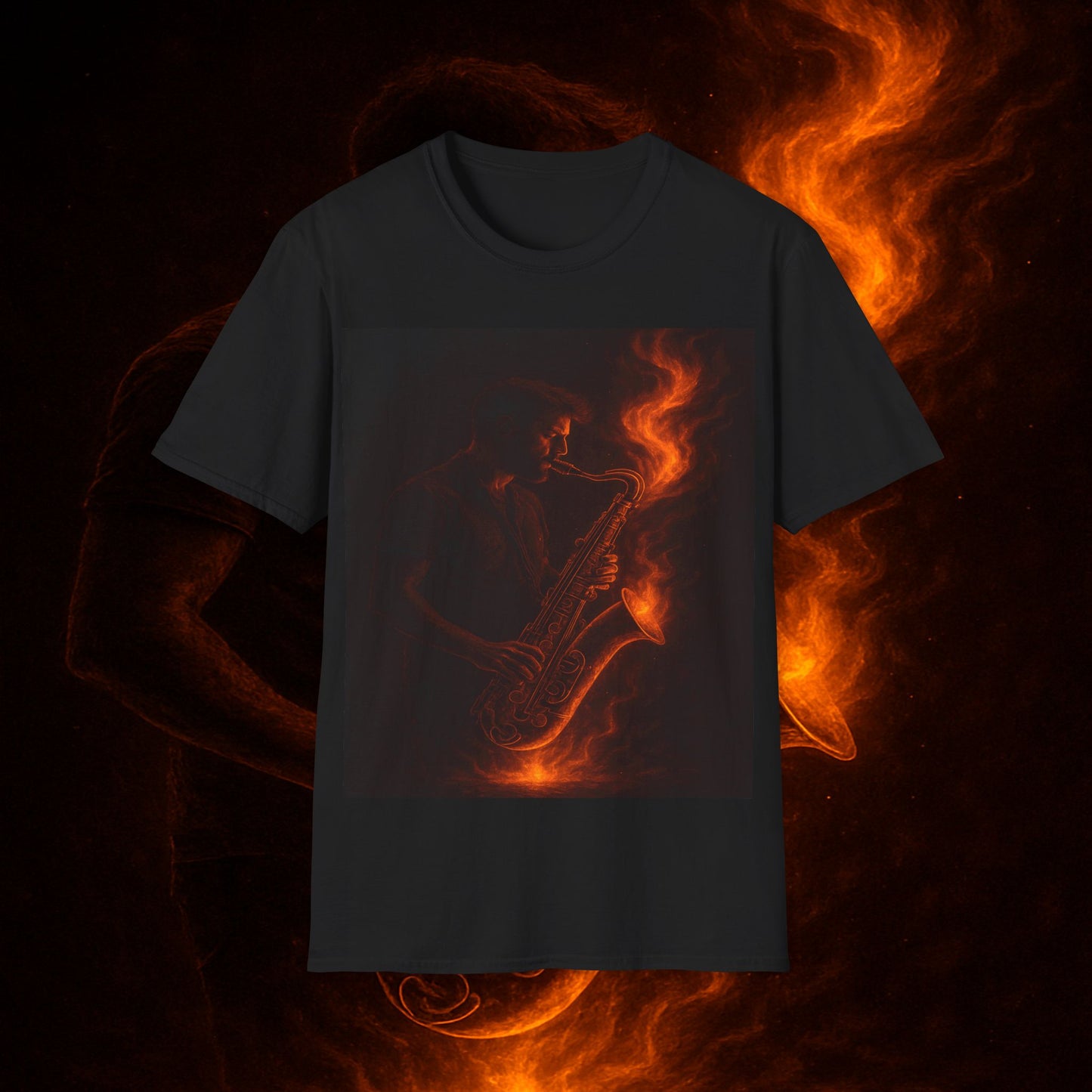 "Camiseta sax 🎷🔥 Haz que arda cada nota.” 🔥🎷