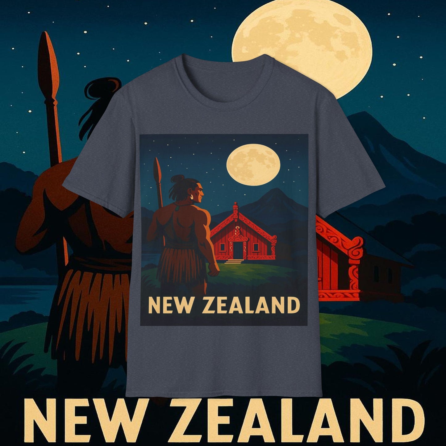 "Camiseta Nueva Zelanda 🏞️ – El paraíso de la naturaleza y la aventura"