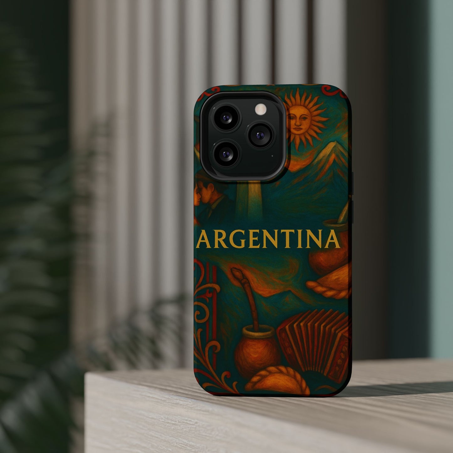 "Funda Magnética Reforzada Argentina: Pasión, Tradición y Tierra de Sueños🔥🏞️"