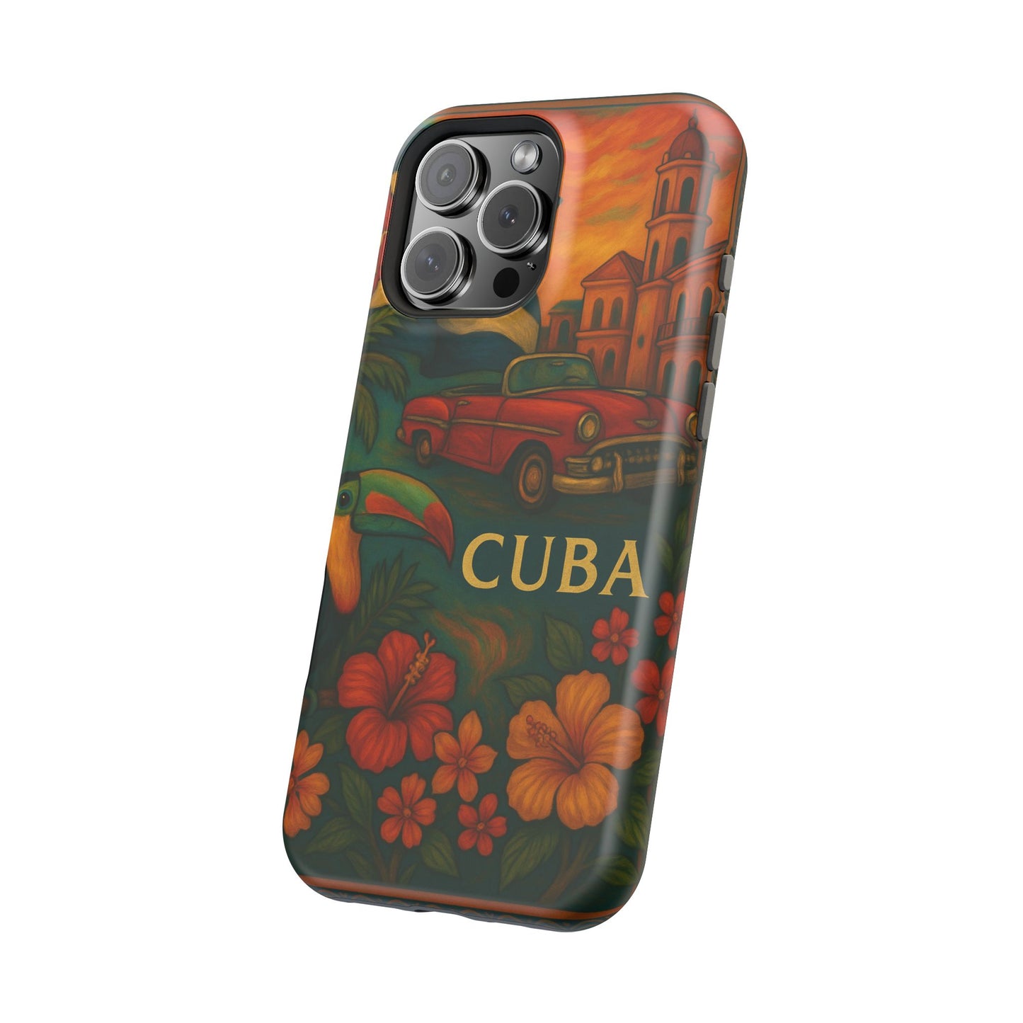 "Reinforced Magnetic Case Reinforced Magnetic Case Cuba: Rhythm, History and Caribbean Charm 🎺🚗🌴"