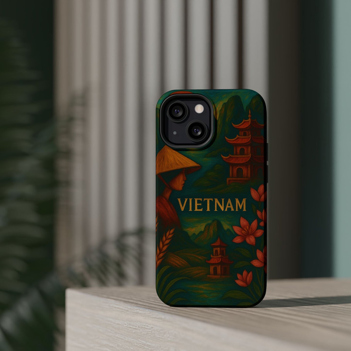 "Reinforced Magnetic Case Vietnam: Tradition, Nature and Ancestral Legends 🎋🏯🐉"