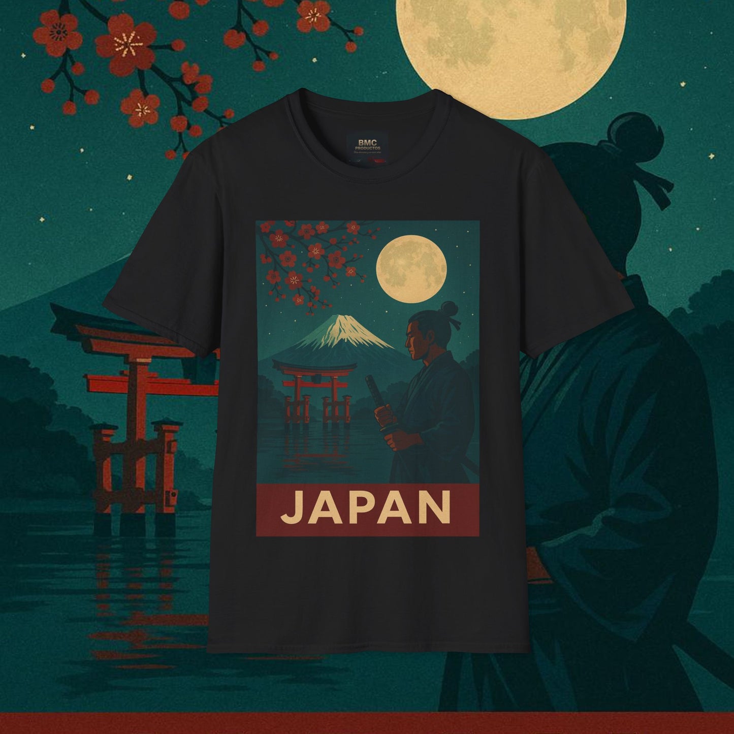 "Camiseta Japón: Tradición entre Cerezos y Montañas 🌸⛩️🗻"