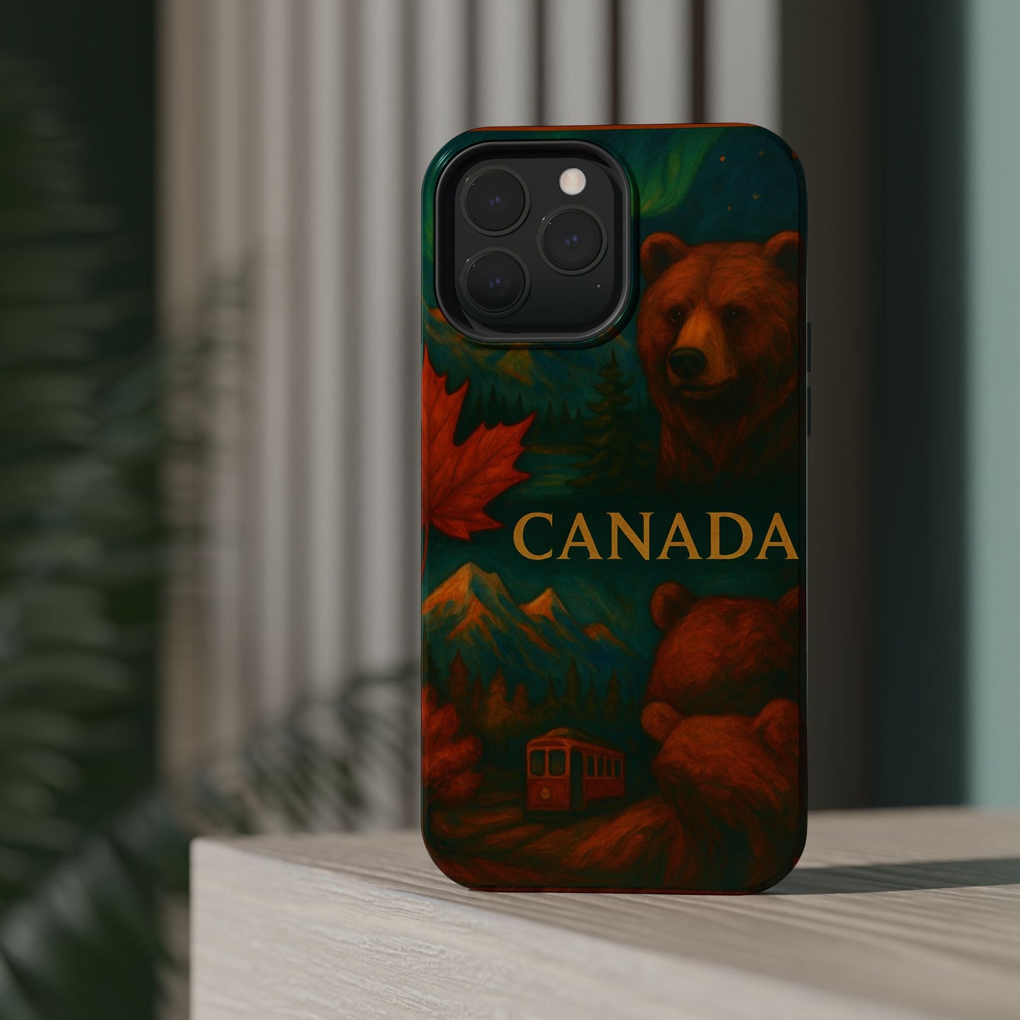 "Funda Magnética Reforzada Magnética Reforzada Canadá: Naturaleza Majestuosa y Espíritu Libre 🍁🏞️🦌"
