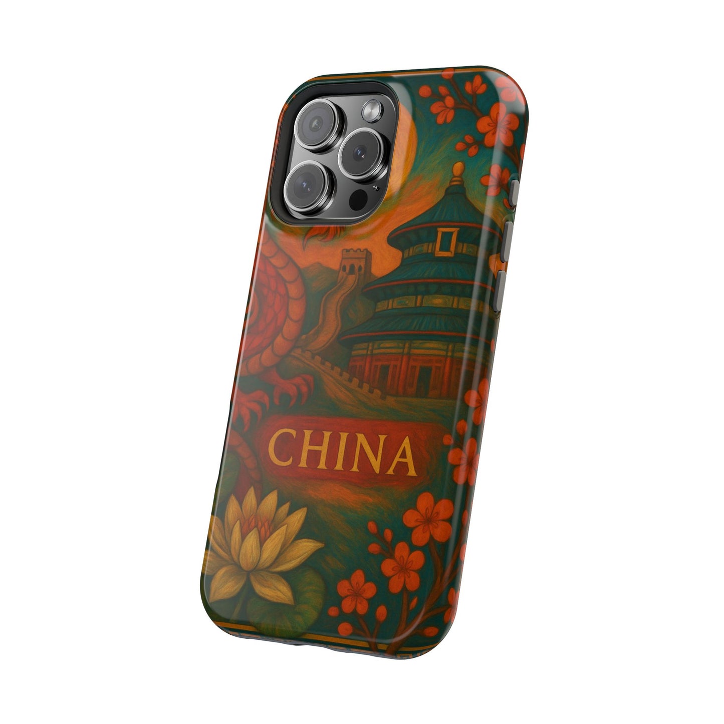 "Funda Magnética Reforzada Magnética Reforzada China – Dragones, murallas y leyendas eternas"