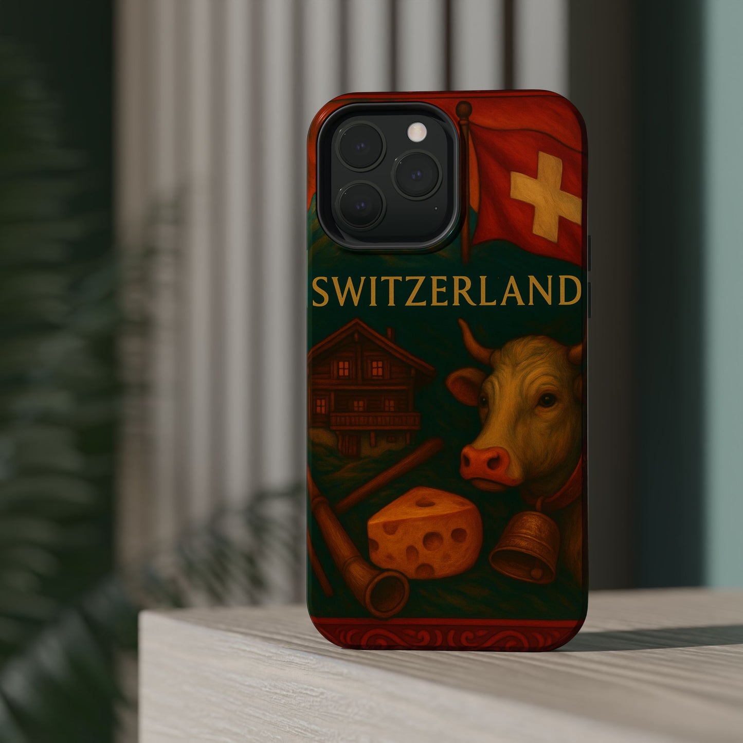 "Funda Magnética Reforzada Magnética Reforzada suiza❄️ – Tierra de montañas majestuosas y precisión legendaria"