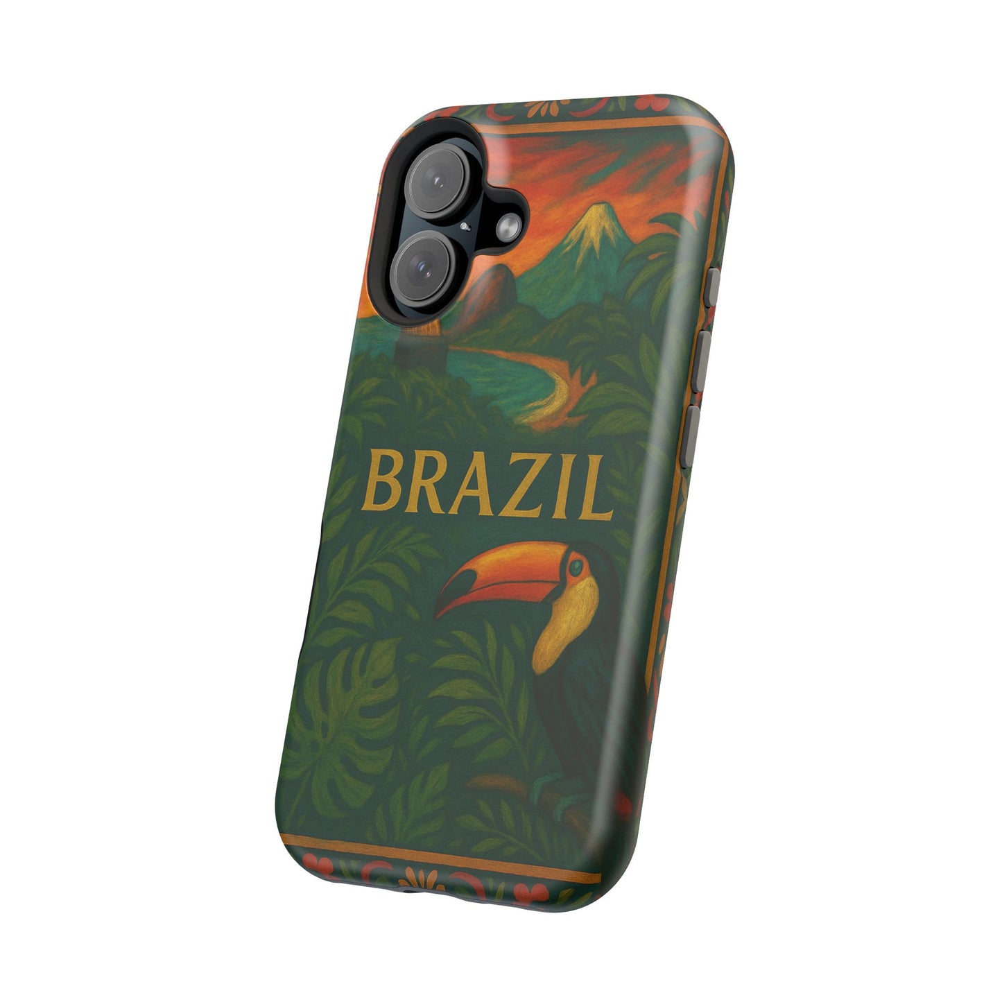 "Funda Magnética Reforzada Magnética Reforzada Brasil: Ritmo, Naturaleza y Alegría Infinita 🎶🌴🏖️"