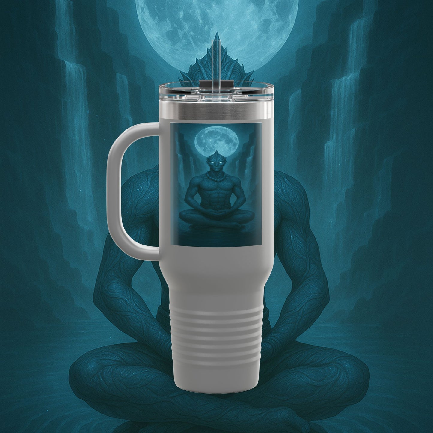 "taza de Viaje Aislada Naryzh -🌊 el Eco del Río Silente"