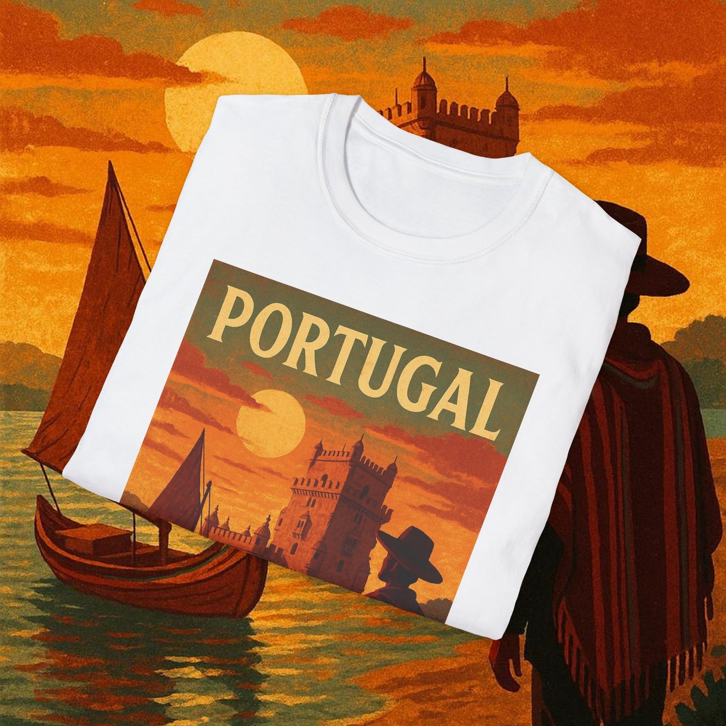 "Camiseta Portugal: Encanto Atlántico, Fados y Azulejos 🌊🎶🧿"
