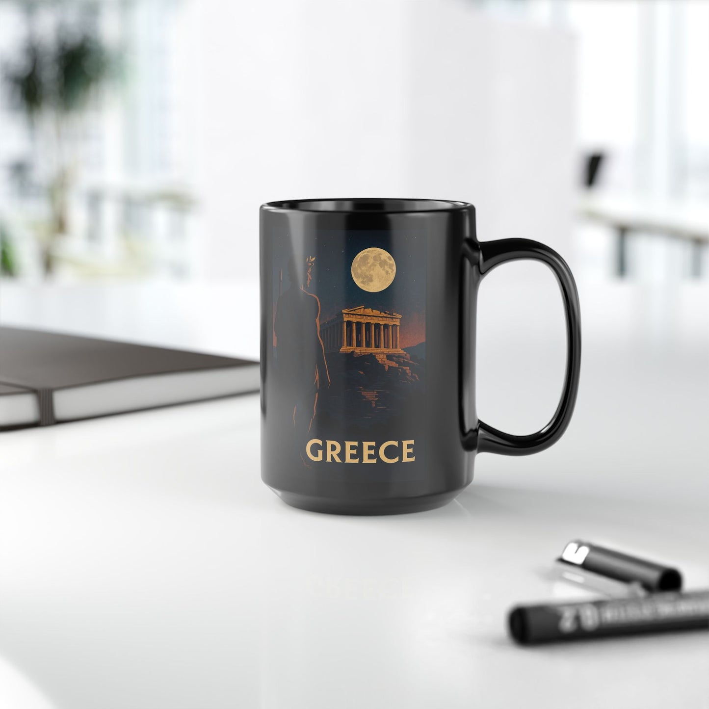 "Greece Mug: Cradle of Gods, Wonders and Philosophy 🌊🏛️⚡"