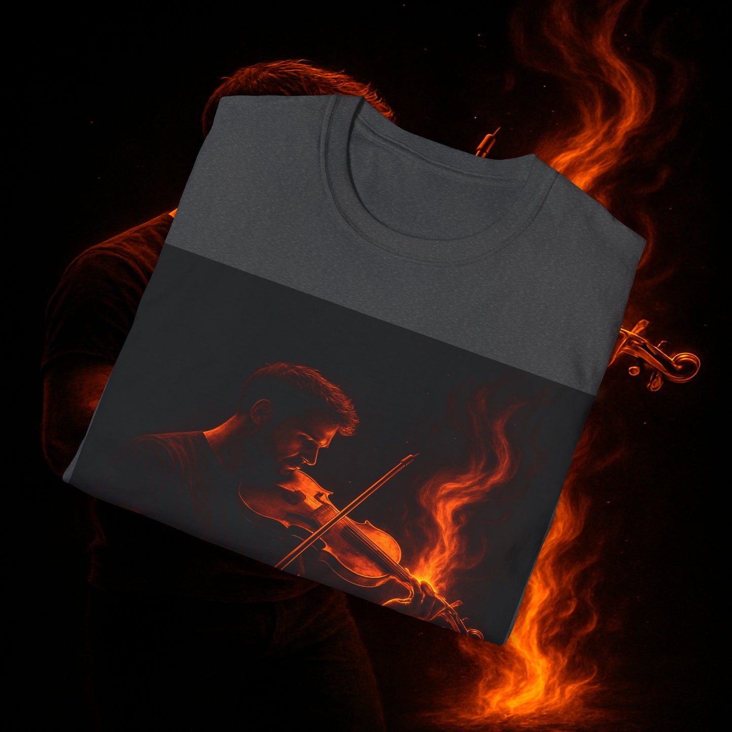 "Camiseta violin 🎻🔥 Toca con el alma. Quema con cada nota.” 🔥🎻