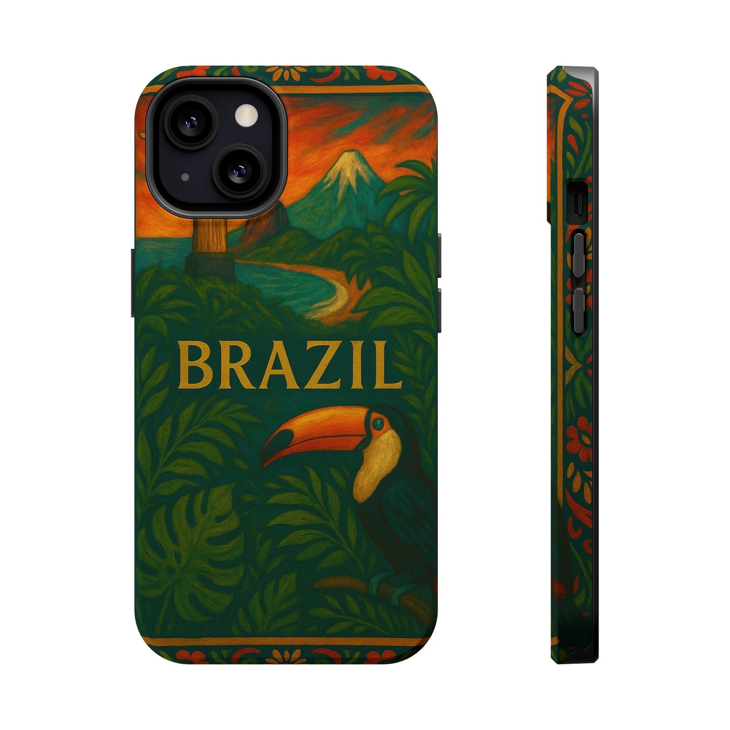 "Funda Magnética Reforzada Magnética Reforzada Brasil: Ritmo, Naturaleza y Alegría Infinita 🎶🌴🏖️"