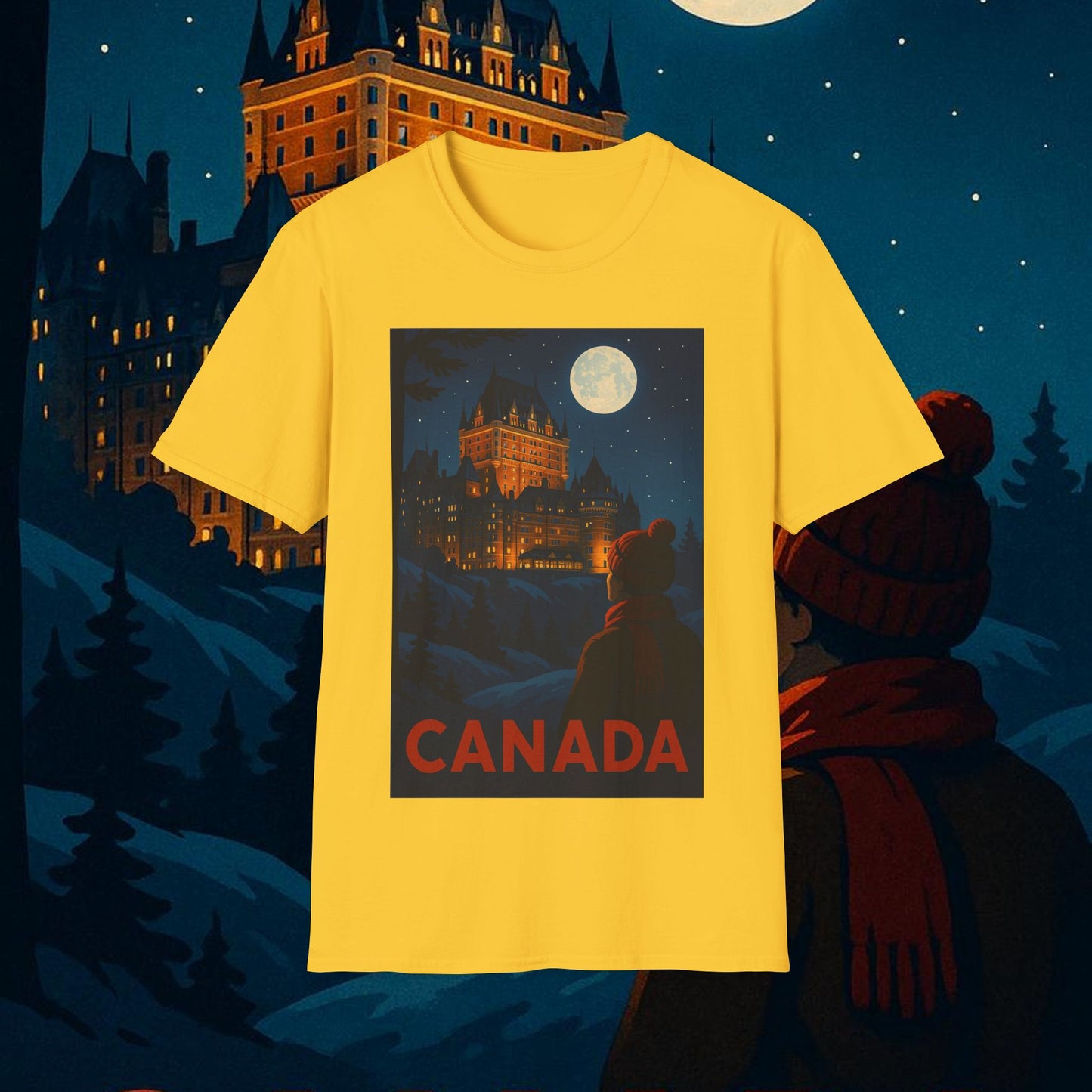 "Camiseta Canadá: Naturaleza Majestuosa y Espíritu Libre 🍁🏞️🦌"